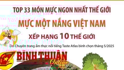 Mực một nắng lọt Top 10 món ngon nhất trên thế giới được chế biến từ mực