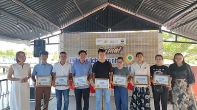 Lugar turístico que reduce el uso de plástico en la laguna de Tam Giang