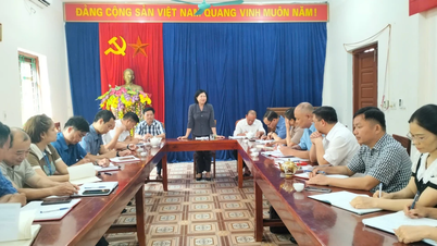 Đồng chí Phương Thị Thanh, Phó Bí thư Thường trực Tỉnh ủy làm việc với xã Văn Vũ