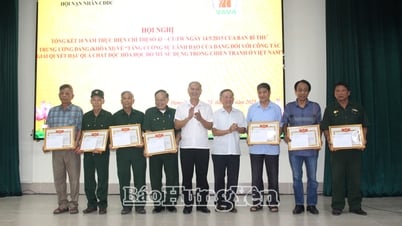 Hung Yen៖ ជនរងគ្រោះដោយភ្នាក់ងារពណ៌ទឹកក្រូចជាង ៥៨ពាន់នាក់បានទទួលការគាំទ្រ និងជំនួយ