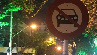 Предупреждение о несанкционированной парковке и остановке в городе. Нячанг