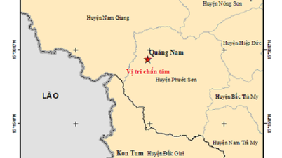 A 3.0-magnitude earthquake occurred in a mountainous district in Quang Nam - Lang Son Newspaper and Radio and Television Station