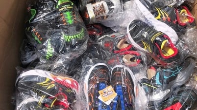 Hàng nghìn đôi giày, áo giả thương hiệu MLB, Boss… bị thu giữ