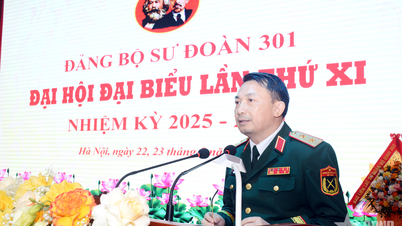 Trung tướng Nguyễn Quốc Duyệt dự, chỉ đạo Đại hội đại biểu Đảng bộ Sư đoàn 301