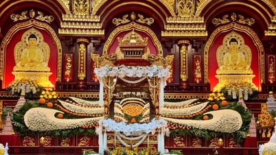 仏舎利の巡行、安置、礼拝を厳粛に行う準備が整いました