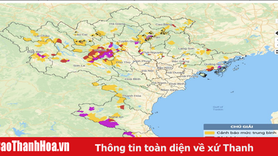 Cảnh báo lũ quét, sạt lở, sụt lún đất do mưa lũ hoặc dòng chảy trên khu vực các tỉnh Bắc Bộ và Bắc Trung Bộ