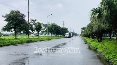 Im Hochsommer strömt kalte Luft, Hung Yen hat Regen, kühles Wetter