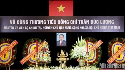 Đoàn đại biểu tỉnh Đồng Tháp viếng Lễ tang nguyên Chủ tịch nước Trần Đức Lương