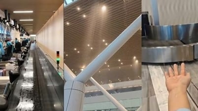 Water leak at Tan Son Nhat T3 terminal, Minister of Construction gives 'hot' instructions