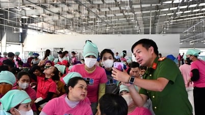 La jeunesse de la police de Quang Nam encourage les citoyens à donner leur avis sur le projet d'amendement et de supplément à la Constitution de 2013 via VNeID