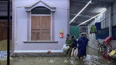 Hà Tĩnh mưa lớn khiến nhiều khu vực ngập sâu