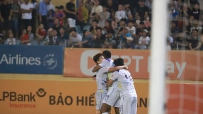 Der Hanoi FC besiegt die Polizei von Hanoi und jagt weiterhin Nam Dinh Green Steel