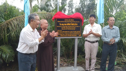 La commune de Thanh Ngai a inauguré et mis en service 2 routes rurales