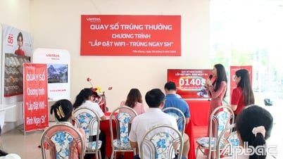 Viettel Tien Giang: Gewinnspielprogramm „WLAN installieren – SH erhalten“