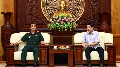 Thường trực Tỉnh ủy Bắc Giang tiếp Đoàn công tác Bộ Tư lệnh Quân khu 1