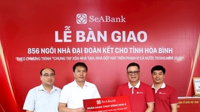 SeABank bàn giao 856 căn nhà đại đoàn kết cho tỉnh Hòa Bình