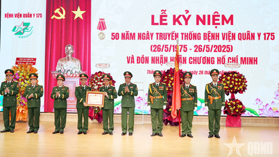 Thượng tướng Vũ Hải Sản dự Lễ kỷ niệm 50 năm Ngày truyền thống Bệnh viện Quân y 175 và đón nhận Huân chương Hồ Chí Minh