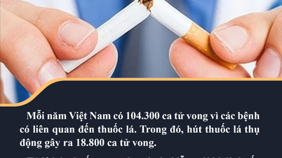 การสูบบุหรี่มือสองทำให้มีผู้เสียชีวิต 18,800 รายต่อปี