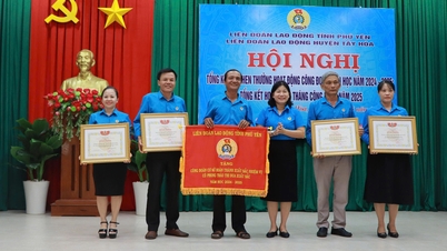 TÂY HÒA: Khen thưởng các tập thể và cá nhân có thành tích trong hoạt động công đoàn