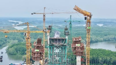 Accélération de la construction du pont avec la plus longue travée principale d'Asie du Sud-Est