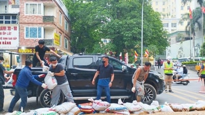Informations officielles sur l'éruption d'un mélange de boue dans la rue Cat Linh (Hanoï)