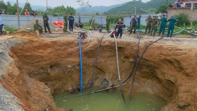 Huy động lực lượng tìm kiếm người mất tích dưới hố “tử thần” tại Bắc Kạn