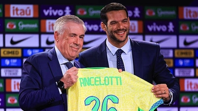 Trainer Ancelotti gab bei der Debützeremonie der brasilianischen Mannschaft ein starkes Statement ab
