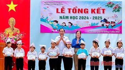 100 thùng sữa đến với trẻ em Bù Gia Mập