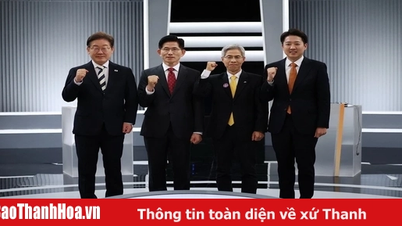 การเลือกตั้งประธานาธิบดีเกาหลีใต้: ผู้สมัคร 4 คนดีเบตกันเป็นครั้งสุดท้าย