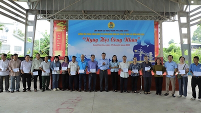 Stadt. Long Xuyen sorgt sich um das Leben der Arbeiter