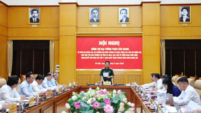 พลเอก Phan Van Giang ทำงานร่วมกับคณะกรรมการประจำพรรคประจำจังหวัด Tien Giang, Dong Thap, Ca Mau และ Bac Lieu
