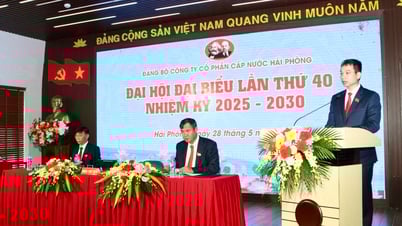 하이퐁 상수도 주식회사 당위원회 제40차 대회(2025-2030년 임기)