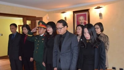 The Vietnamese Embassy in Chile held a memorial service and opened a condolence book in memory of former President Tran Duc Luong.
