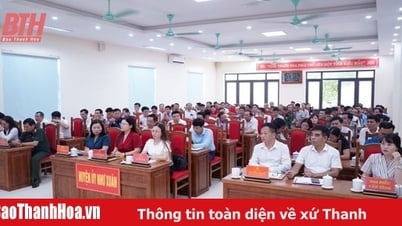 Nhu Xuan: Mobilizing 585 households to donate 219,600m2 of land to build roads and rural infrastructure