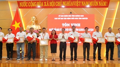 En agradecimiento a los donantes de sangre, Quang Nam se organiza para honrar ejemplos típicos