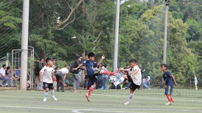 فاز فريق U11 Krong No على فريق U11 Dak Glong بنتيجة 8-1 في المباراة الافتتاحية