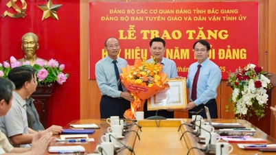 Trao tặng Huy hiệu 30 năm tuổi Đảng cho đảng viên Đảng bộ Ban Tuyên giáo và Dân vận Tỉnh ủy