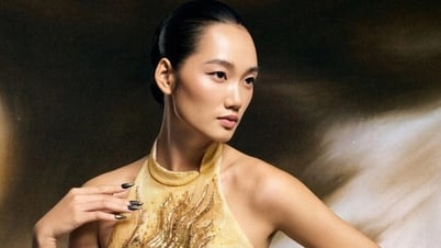 รองชนะเลิศ Quynh Anh สวมชุดเพื่อเป็นเกียรติแก่มรดกทางวัฒนธรรมของเว้