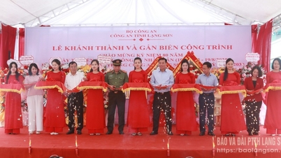 Công an tỉnh khánh thành công trình chào mừng kỷ niệm 80 năm Ngày truyền thống lực lượng - Báo và Đài Phát thanh Truyền hình Lạng Sơn