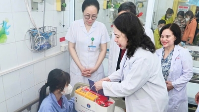 La vice-présidente Vo Thi Anh Xuan rend visite et offre des cadeaux aux enfants en difficulté