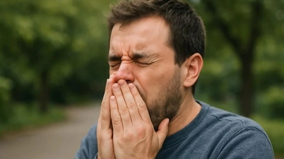 رجل يمزق القصبة الهوائية أثناء محاولته حبس العطس