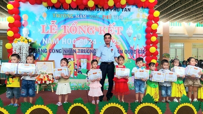 Các trường học huyện Phú Tân tổng kết năm học 2024 - 2025