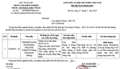 Truy tìm thuốc Theophylline chỉ có 6,3% hàm lượng hoạt chất