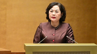 La gobernadora Nguyen Thi Hong habla de un banco que sufrió una serie de retiros, lo que obligó al Banco Estatal a trabajar día y noche para manejar la situación.