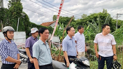 Los líderes del distrito de An Phu inspeccionan proyectos clave