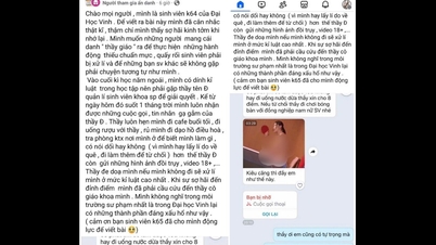 Thêm một cán bộ Trường đại học Vinh bị sinh viên tố 'không chuẩn mực'