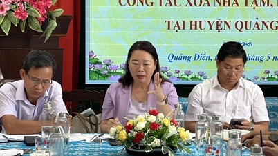 Quang Dien completed the goal of eliminating 76 temporary and dilapidated houses.