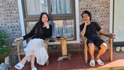俳優のプー・ドンが25歳年下の妻と休暇、MCのホアイ・アンが美しい写真を披露
