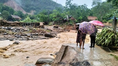 응에안 서부 여러 곳에서 폭우와 산사태 발생