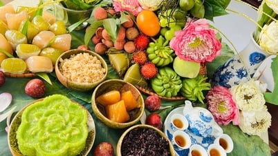 Opfertablett für das Doan Ngo-Fest im 5.5. Mondmonat: Schön, bedeutungsvoll, weit verbreitet